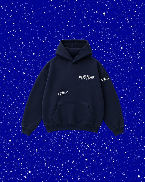 STARDUST HOODIE-NAVY BLUE